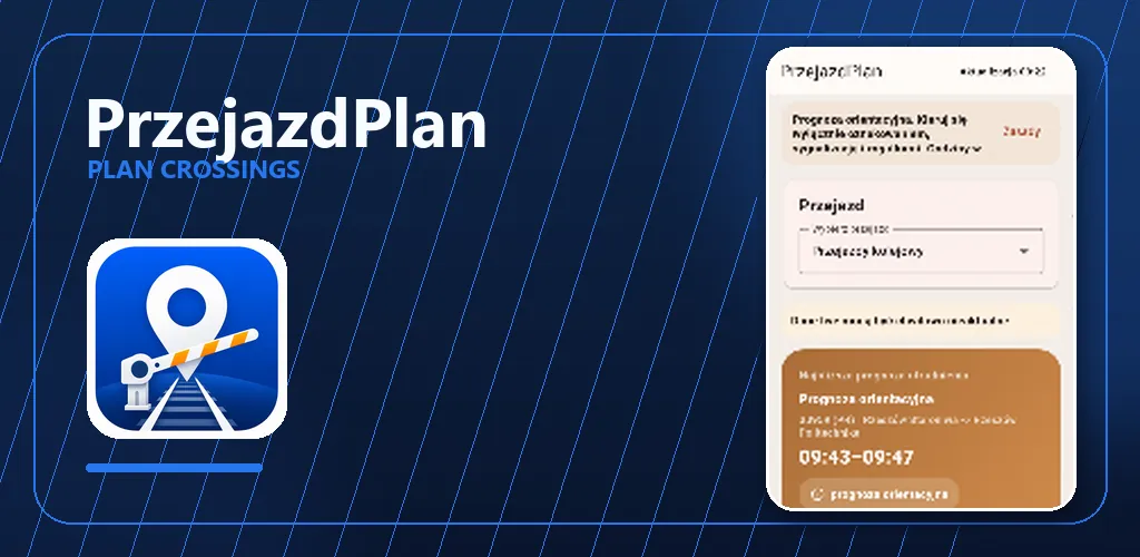 PrzejazdPlan app preview